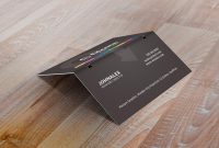Folded Business Cards | 4Over4 pertaining to Fold Over Business Card Template
