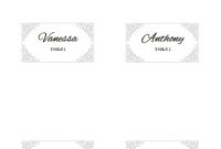 Folded Place Card Template For Wedding – Free Printable for Free Place Card Templates Download