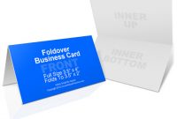 Foldover Business Card Mockup – Cover Actions Premium For in Fold Over Business Card Template