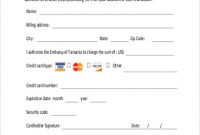 Free 10+ Sample Credit Card Authorization Forms In Ms Word in Credit Card Payment Form Template Pdf