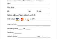 Free 10+ Sample Credit Card Authorization Forms In Ms Word with regard to Authorization To Charge Credit Card Template