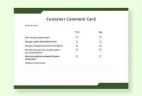 Free 11+ Comment Card Templates In Ai | Ms Word | Pages in Comment Cards Template
