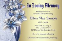 Free 12+ Sample Funeral Invitation Templates In Ms Word | Psd regarding Death Anniversary Cards Templates
