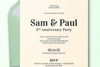 Free 13+ Sample Amazing Anniversary Invitation Templates In within Death Anniversary Cards Templates