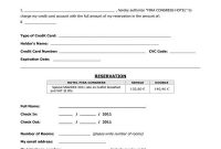 Free 8+ Hotel Credit Card Authorization Forms In Pdf| Ms for Hotel Credit Card Authorization Form Template