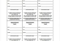 Free 9+ Sample Appointment Card Templates In Ms Word | Pdf with Medical Appointment Card Template Free