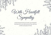 Free And Printable Custom Sympathy Card Templates | Canva regarding Sympathy Card Template