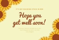 Free, Beautiful And Editable Get Well Soon Card Templates in Get Well Card Template