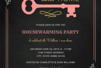 Free Chalkboard Housewarming Invitation Template: Download throughout Free Housewarming Invitation Card Template