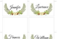 Free Christmas Printable Place Cards – Pinkwhen | Free throughout Christmas Table Place Cards Template