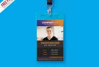 Free Creative Identity Card Design Template Psd intended for Company Id Card Design Template