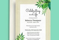 Free Death Ceremony Invitation Template – Word (Doc) | Psd within Death Anniversary Cards Templates