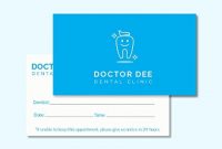Free Dentist Appointment Card Template – Psd | Illustrator throughout Dentist Appointment Card Template