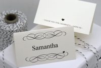 Free Diy Printable Place Card Template And Tutorial With intended for Table Reservation Card Template