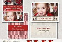 Free Donwload 5X7 And 7X5 Christmas Card Psd Photoshop for Christmas Photo Card Templates Photoshop