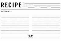 Free Editable Recipe Card Templates For Microsoft Word for Microsoft Word Recipe Card Template