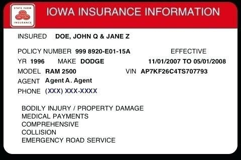 Free Fake Auto Insurance Card Template Telephone Number For throughout Fake Car Insurance Card Template