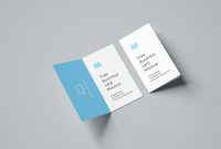 Free Folded Business Card Mockup / 90X50 Mm – Mockups Design for Fold Over Business Card Template