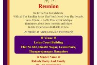 Free Get Together Invitation Card & Online Invitations intended for Reunion Invitation Card Templates