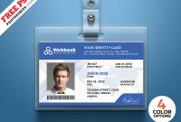 Free Id Card Template Psd Set | Psdfreebies in Id Card Design Template Psd Free Download
