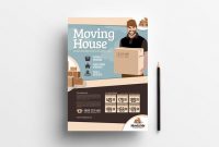 Free Moving House Poster Template For Photoshop with regard to Free Moving House Cards Templates