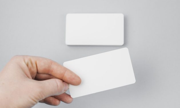 Free Photo | Blank Business Card Template in Plain Business Card Template