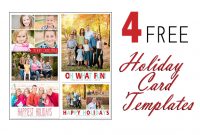 Free Photoshop Holiday Card Templates From Mom And Camera for Free Holiday Photo Card Templates