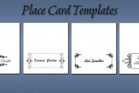 Free Place Card Templates inside Ms Word Place Card Template