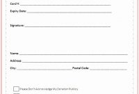 Free Pledge Card Template In 2020 | Sponsorship Form regarding Free Pledge Card Template