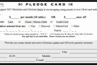 Free Pledge Card Template Lovely Free Pledge Card Template with Free Pledge Card Template