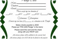Free Pledge Card Template Of Sheets For Fundraising Donation in Free Pledge Card Template