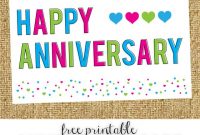 Free Printable Anniversary Cards – Inspiration Made Simple with Word Anniversary Card Template