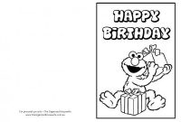 Free Printable: Birthday Cards | Elmo, Tarjetas throughout Elmo Birthday Card Template