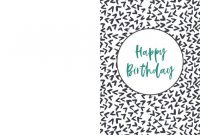Free Printable Birthday Cards | Paper Trail Design | Free for Template For Cards To Print Free