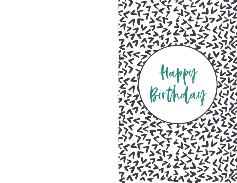 Free Printable Birthday Cards | Paper Trail Design | Free for Template For Cards To Print Free