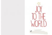 Free Printable Christmas Card Templates – Christmas intended for Printable Holiday Card Templates