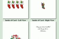 Free Printable Christmas Cards | Stockings Design – Free within Template For Cards To Print Free