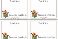 Free Printable Christmas Thank You Cards From Teacher Quick throughout Christmas Thank You Card Templates Free