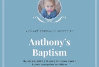 Free, Printable Custom Christening Invitation Templates | Canva intended for Baptism Invitation Card Template