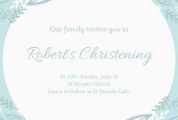 Free, Printable Custom Christening Invitation Templates | Canva intended for Free Christening Invitation Cards Templates