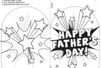 Free Printable Father's Day Card Craft For Kids | Melissa inside Fathers Day Card Template