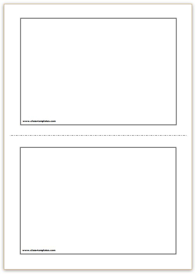 Free Printable Flash Cards Template regarding Free Templates For Cards Print