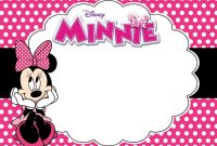 Free Printable Minnie Mouse Birthday Party Invitation Card in Minnie Mouse Card Templates