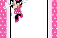 Free Printable Minnie Mouse Invitation Card | Minnie Mouse for Minnie Mouse Card Templates