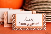 Free Printable Thanksgiving Placecards ⋆ Real Housemoms for Thanksgiving Place Cards Template