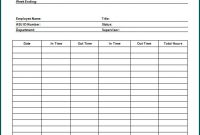 Free Printable Timesheet Template Word | Bogiolo pertaining to Weekly Time Card Template Free