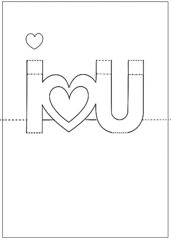 Free Printable Valentine's Day Pop-Up Card | Pop Up Card regarding I Love You Pop Up Card Template