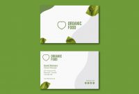 Free Psd | Bio Food Business Card Template for Bio Card Template
