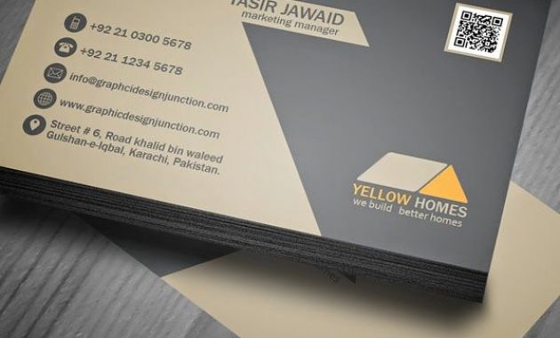 Free Real Estate Business Card Template (Psd) | Business within Psd Name Card Template