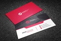 Free Red Hot Contemporary Business Card Template within Free Complimentary Card Templates